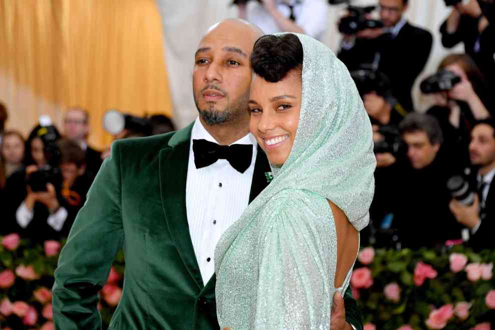 Alicia Keys and Swizz Beatz attends The 2019 Met Gala Celebrating Camp: Notes On Fashion at The Metropolitan Museum of Art on May 06, 2019 in New York City.