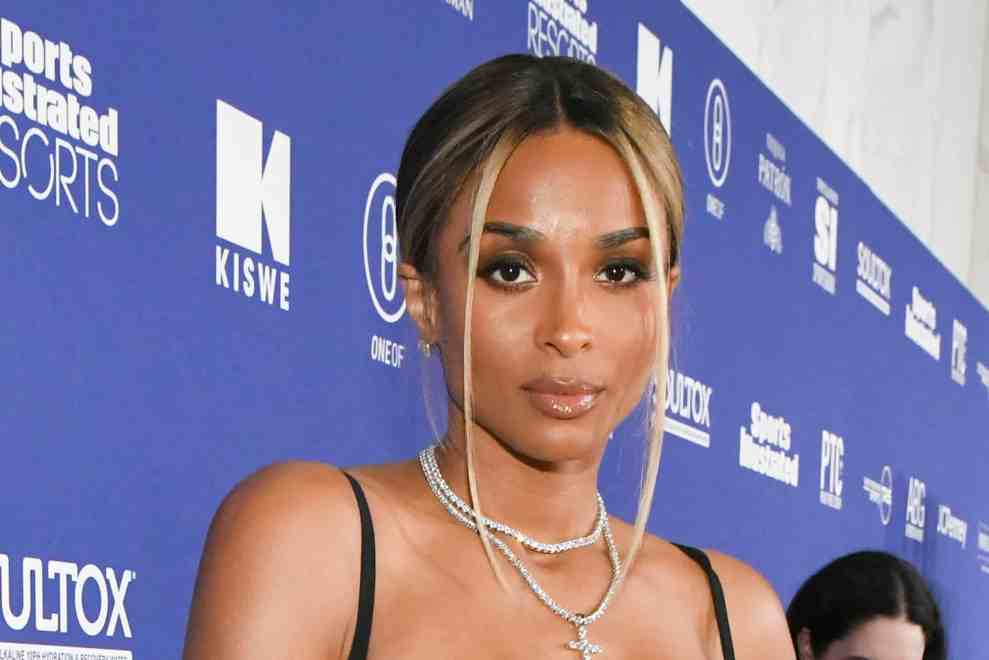 Ciara attends the Sports Illustrated Super Bowl Party at Century City Park on February 12, 2022 in Los Angeles, California.