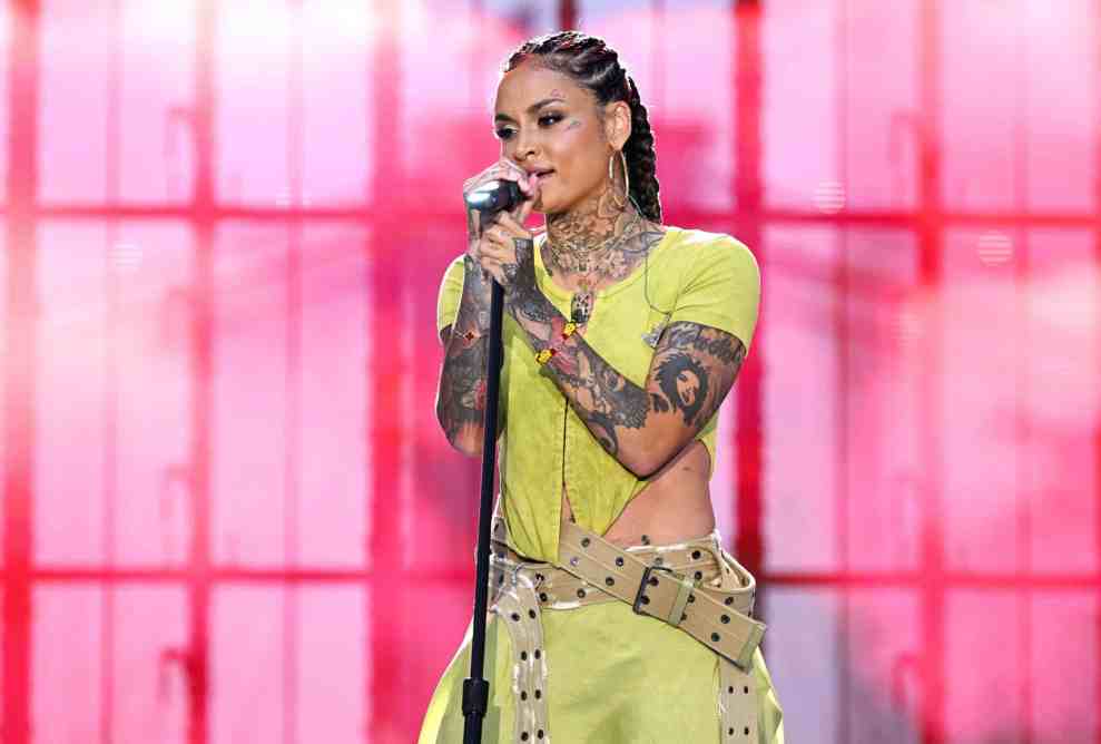 Kehlani performs onstage at IN BLOOM, imagined by Kehlani presented by Grey Goose Essences at Pier 17 on July 10, 2022 in New York City. (