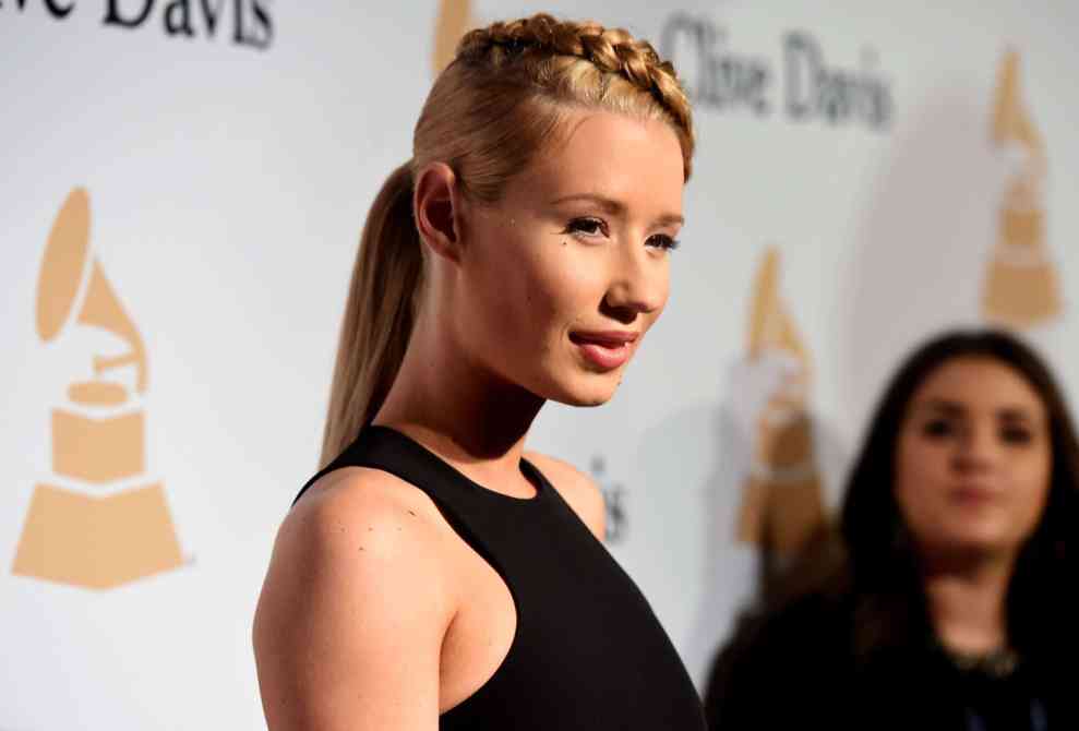 Recording artist Iggy Azalea attends the Pre-GRAMMY Gala and Salute to Industry Icons honoring Martin Bandier at The Beverly Hilton Hotel on February 7, 2015 in Los Angeles, California.