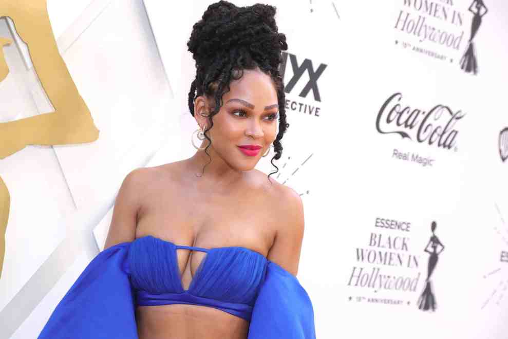 Meagan Good attends the ESSENCE 15th Anniversary Black Women In Hollywood Awards highlighting "The Black Cinematic Universe" at Beverly Wilshire, A Four Seasons Hotel on March 24, 2022 in Beverly Hills, California.