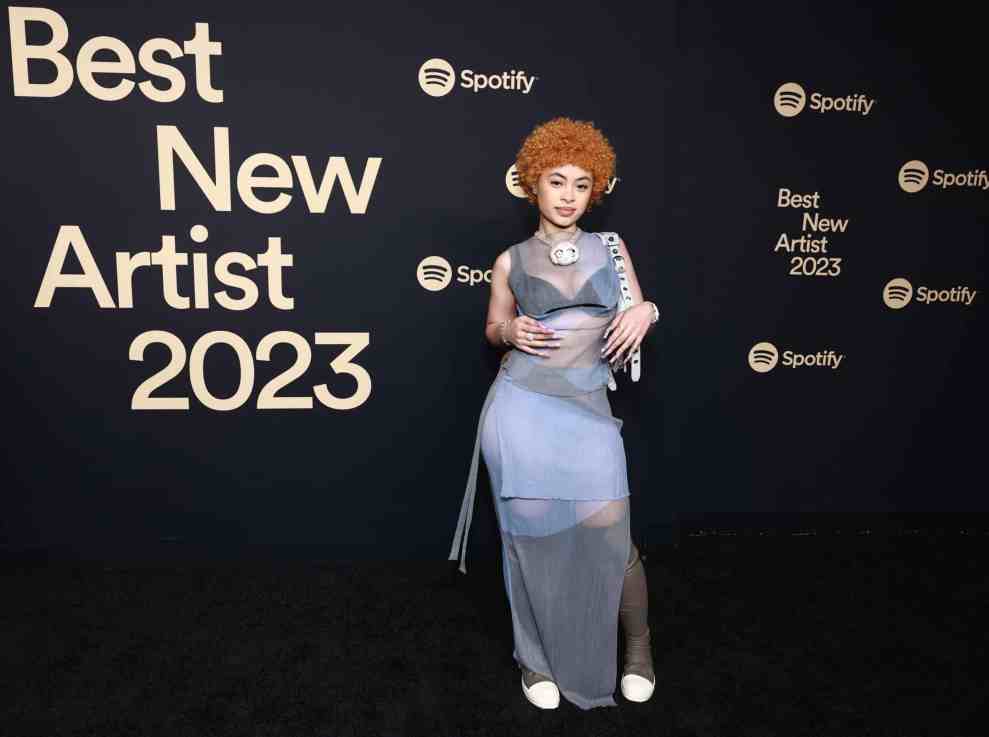 Ice Spice attends Spotify's 2023 Best New Artist Party at Pacific Design Center on February 02, 2023 in West Hollywood, California.