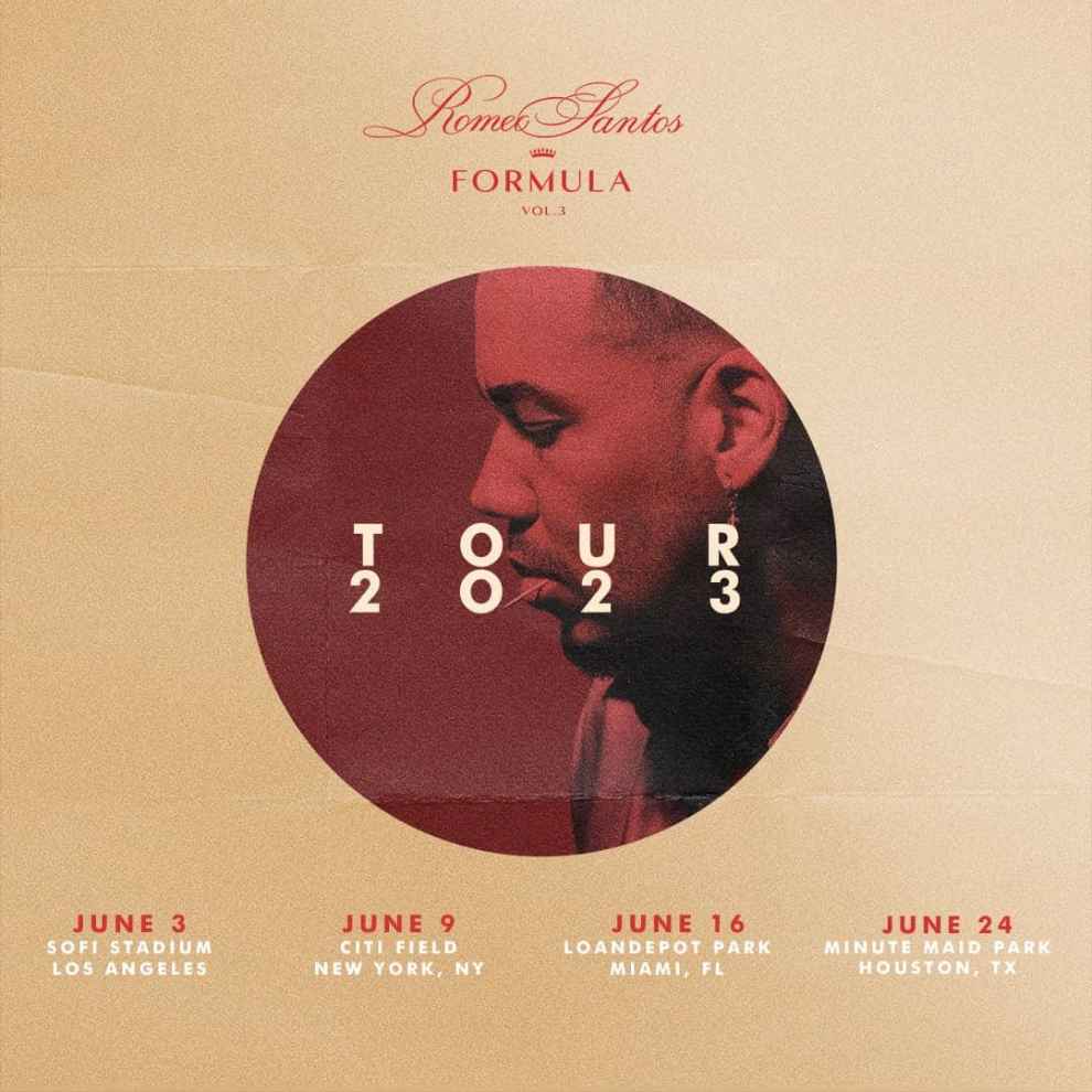 Romeo Santos Tour art from press release