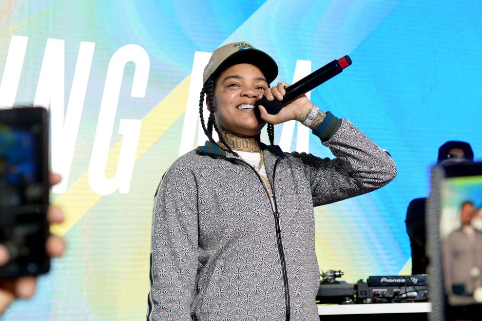 Young M.A performs at Billboard 2019 Hip Hop Power Players at Union West Events on October 17, 2019 in New York City