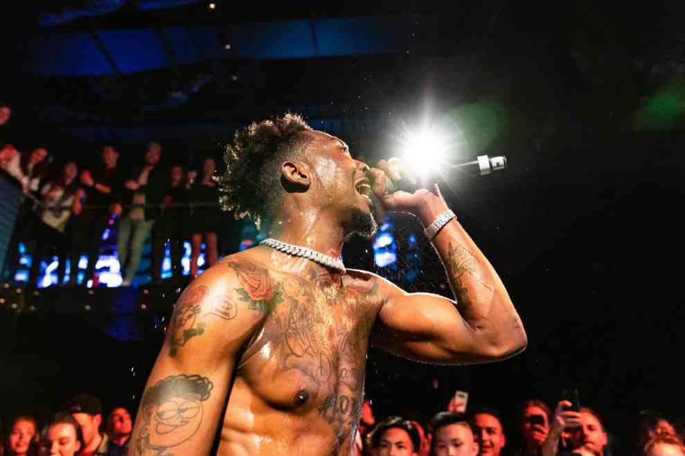 MELBOURNE, AUSTRALIA - APRIL 11: Desiigner performs at the Huffer x Marvel Launch Event at Culture Kings on April 11, 2019 in Melbourne, Australia.