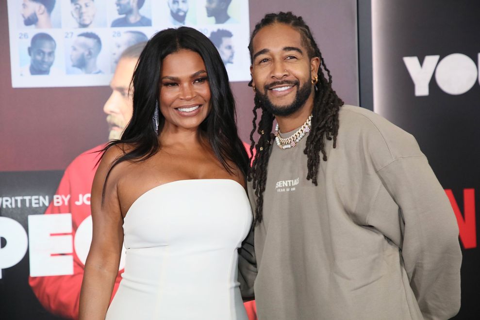 LOS ANGELES, CALIFORNIA - JANUARY 17: Nia Long and Omarion attend the Los Angeles premiere of Netflix's "You People" at Regency Village Theatre on January 17, 2023 in Los Angeles, California.