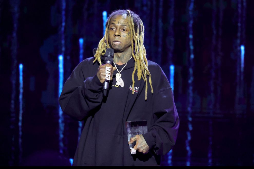 Lil Wayne speaks onstage during Recording Academy Honors Presented by the Black Music Collective at Hollywood Palladium on February 02, 2023 in Los Angeles, California.