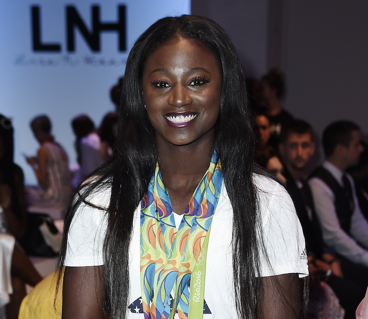 NEW YORK, NY - SEPTEMBER 09: Olympic Runner Tori Bowie attends the Lisa N. Hoang spirng 2017 show - Front Row - September 2016 - New York Fashion Week: The Shows at The Gallery, Skylight at Clarkson Sq on September 9, 2016 in New York City.