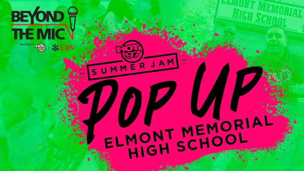 HOT 97 & UBS Pop Up On Elmont Memorial High School