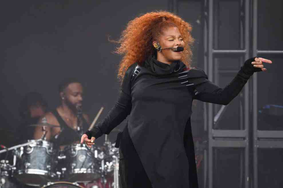 Janet Jackson performs on the Pyramid Stage on day four of Glastonbury Festival at Worthy Farm, Pilton on June 29, 2019 in Glastonbury, England. Glastonbury is the largest greenfield festival in the world, and is attended by around 175,000 people.