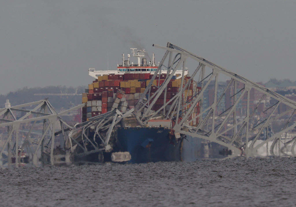 Baltimore Key Bridge Collapses After Being Hit By A Ship