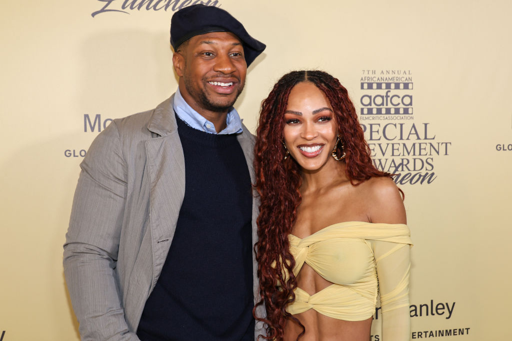 Jonathan Majors Says He And Meagan Good Are ‘In Love’; Couple Makes Their Red Carpet Debut