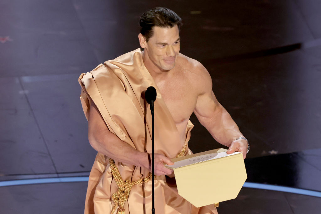 John Cena Gets Naked To Present An Oscar