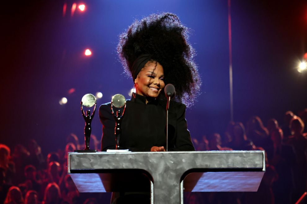 Janet Jackson speaks onstage during the 37th Annual Rock & Roll Hall of Fame Induction Ceremony at Microsoft Theater on November 05, 2022 in Los Angeles, California.