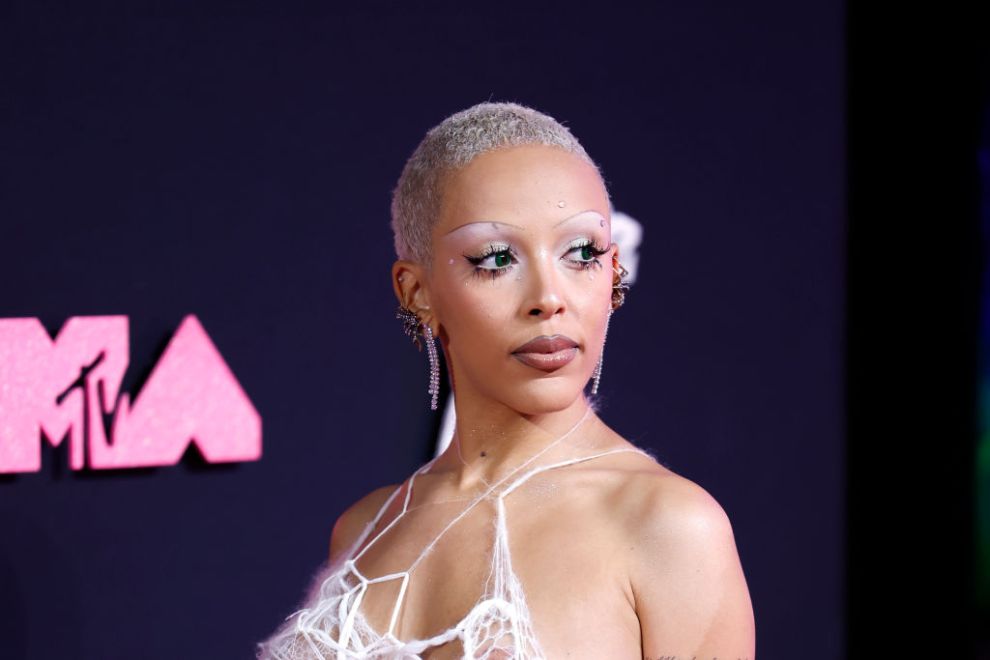 Doja Cat attends the 2023 Video Music Awards at Prudential Center on September 12, 2023 in Newark, New Jersey. (Photo by Jason Kempin/Getty Images for MTV)