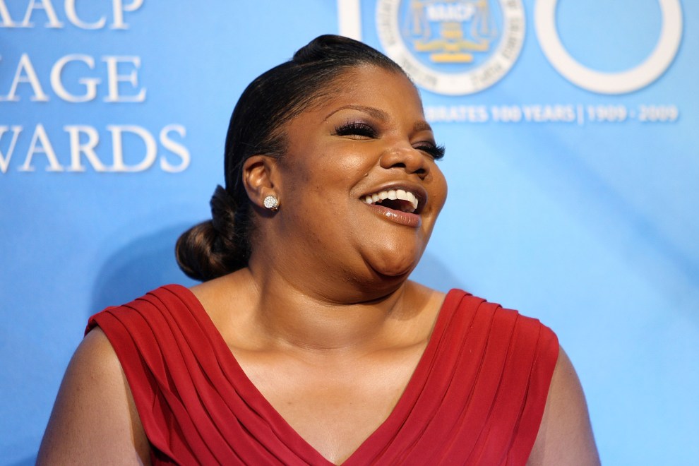 Actress Mo'Nique poses in the press room for the 40th NAACP Image Awards at the Shrine Auditorium on February 12, 2009 in Los Angeles, California.