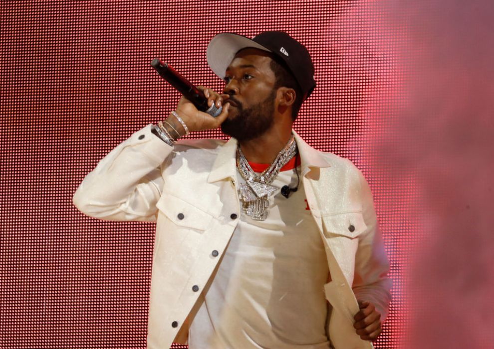 Meek Mill performs onstage during Global Citizen Live, New York on September 25, 2021 in New York City.