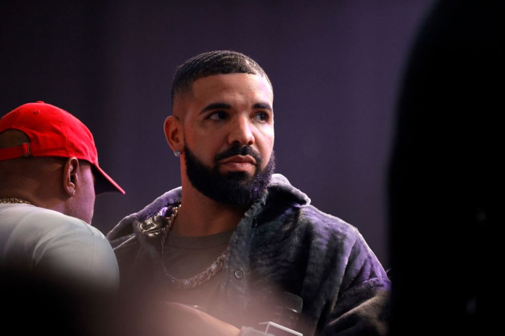Drake attends Drake's Till Death Do Us Part rap battle on October 30, 2021 in Long Beach, California.