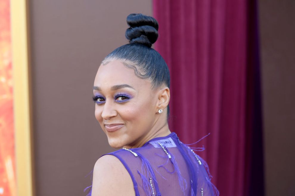 Tia Mowry attends Los Angeles Premiere Of Warner Bros. "Wonka" at Regency Village Theatre on December 10, 2023 in Los Angeles, California.