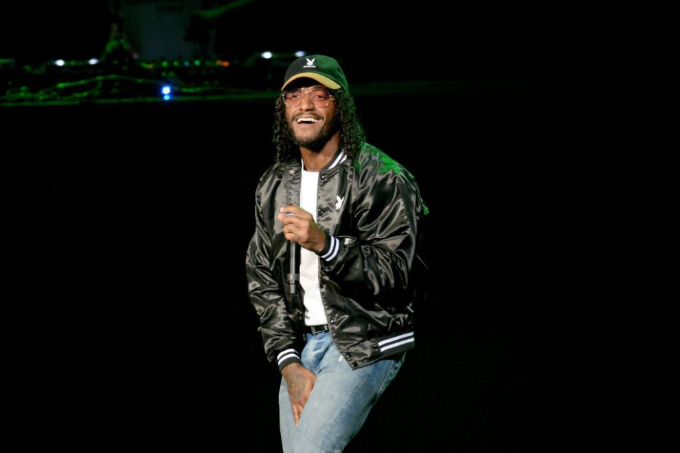 R&B singer Lloyd performs onstage during the Pain is Love tour at Microsoft Theater on September 30, 2017 in Los Angeles, California.