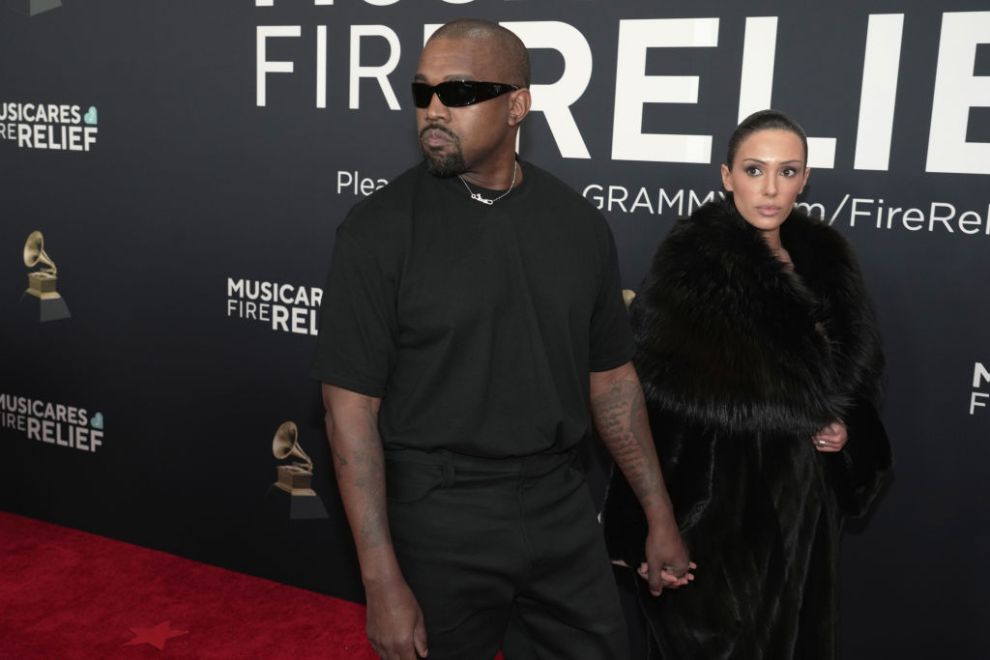 LOS ANGELES, CALIFORNIA - FEBRUARY 02: Kanye West and Bianca Censori attend the 67th GRAMMY Awards at Crypto.com Arena on February 02, 2025 in Los Angeles, California. (Photo by Jeff Kravitz/FilmMagic)
