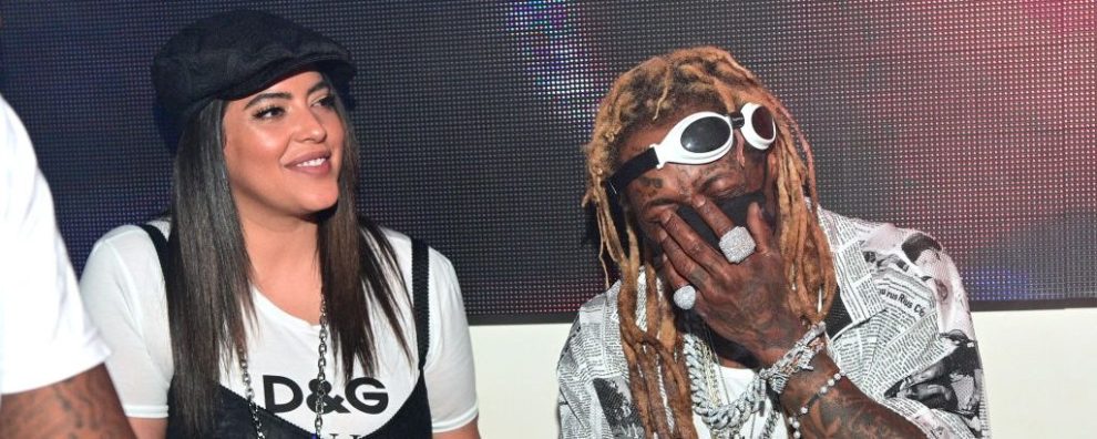 Denise Bidot and Lil Wayne attend Reginae Carter's 22nd Hot Girl Birthday at Republic Lounge on November 29, 2020 in Atlanta, Georgia.