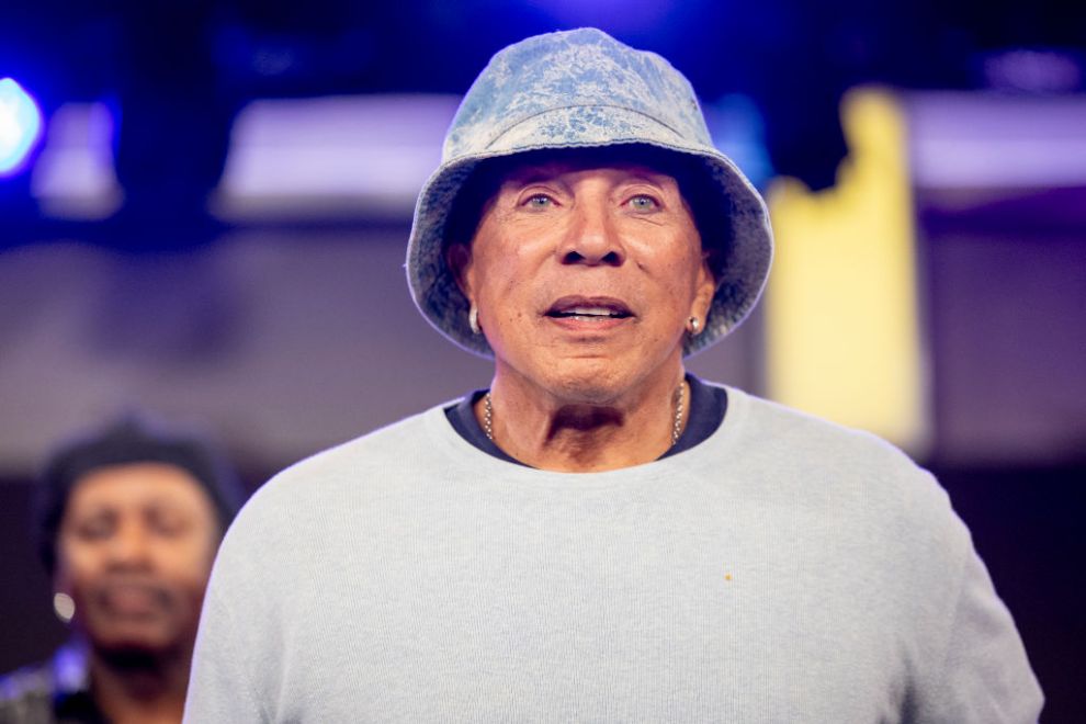 In this image released on June 3 Smokey Robinson visits the SiriusXM studios on March 26, 2024 in Los Angeles, California.