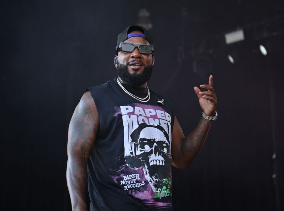 Rapper Jeezy performs onstage during the A-Town Music Festival at Wolf Creek Amphitheater on August 03, 2024 in South Fulton, Georgia.