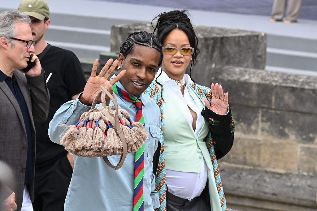 Rihanna & A$AP Rocky Pop Out For Paris Fashion Week