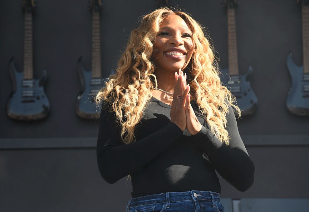 Serena Williams attends a culinary demonstration during the 2025 Bottle Rock Napa Valley festival at Napa Valley Expo on May 23, 2025 in Napa, California.