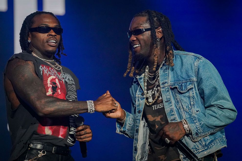 Gunna and Offset perform onstage during Hot 107.9 Birthday Bash at State Farm Arena on June 21, 2025 in Atlanta, Georgia.