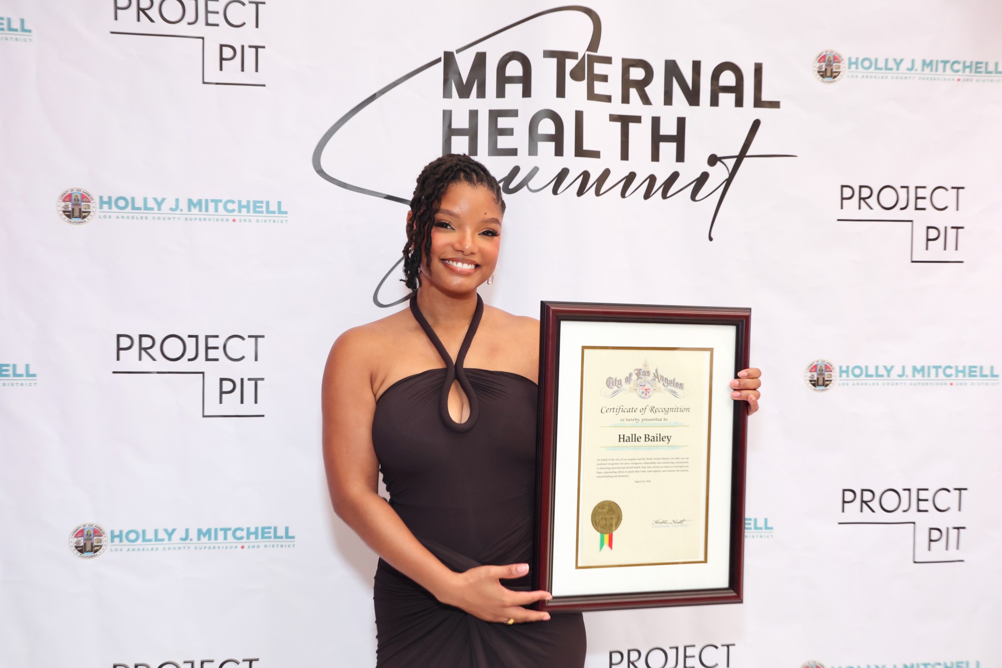 Halle Bailey Honored for Maternal Health Advocacy in LA