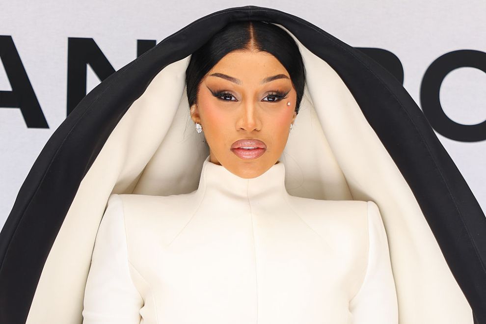 Belcalis Marlenis Almanzar Cephus a.k.a. Cardi B attends the Stéphane Rolland Haute Couture Fall/Winter 2025/2026 show as part of Paris Fashion Week on July 08, 2025 in Paris, France.