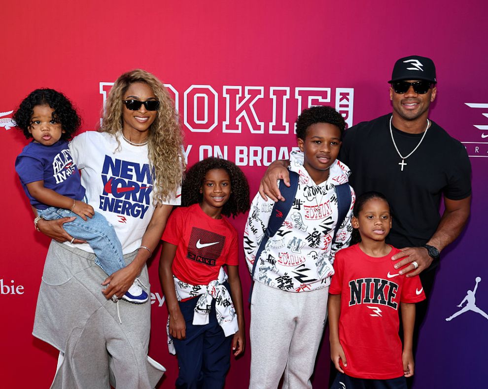 Ciara, Sienna Princess Wilson, Future Zahir Wilburn, Win Harrison Wilson and Russell Wilson attend the Haddad Fashion Show at Macy's Herald Square on September 18, 2025 in New York City.