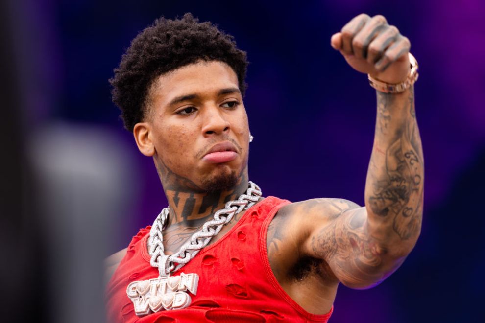 Nle Choppa performs at day 2 of Rolling Loud Europe 2024 at Magna Racino on July 7, 2024 in Vienna, Austria.