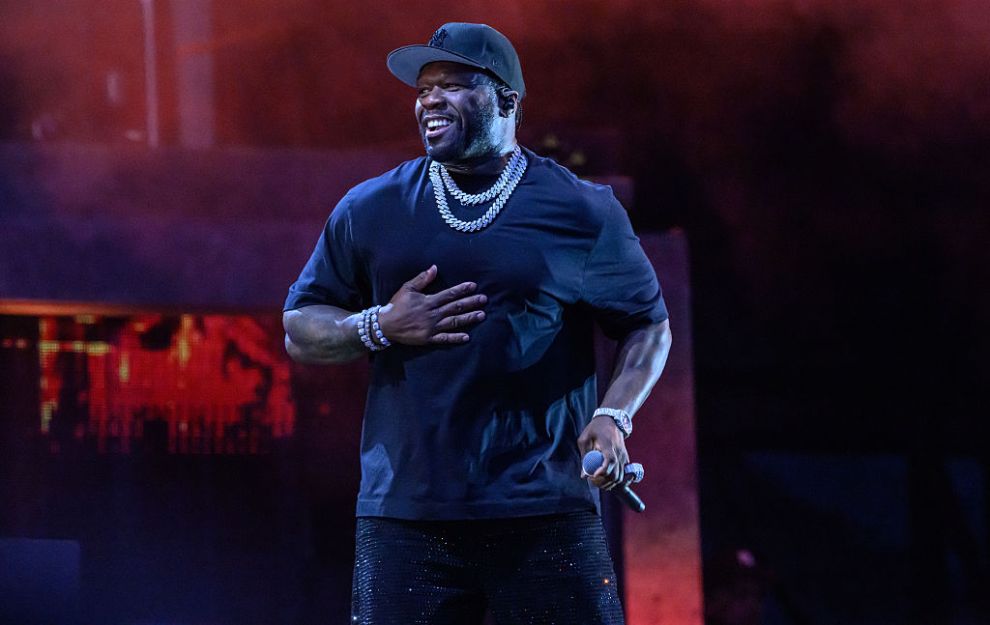 LONDON, ENGLAND - JULY 3: 50 Cent performs onstage during a concert at Tottenham Hotspur Stadium on July 3, 2025 in London, England.
