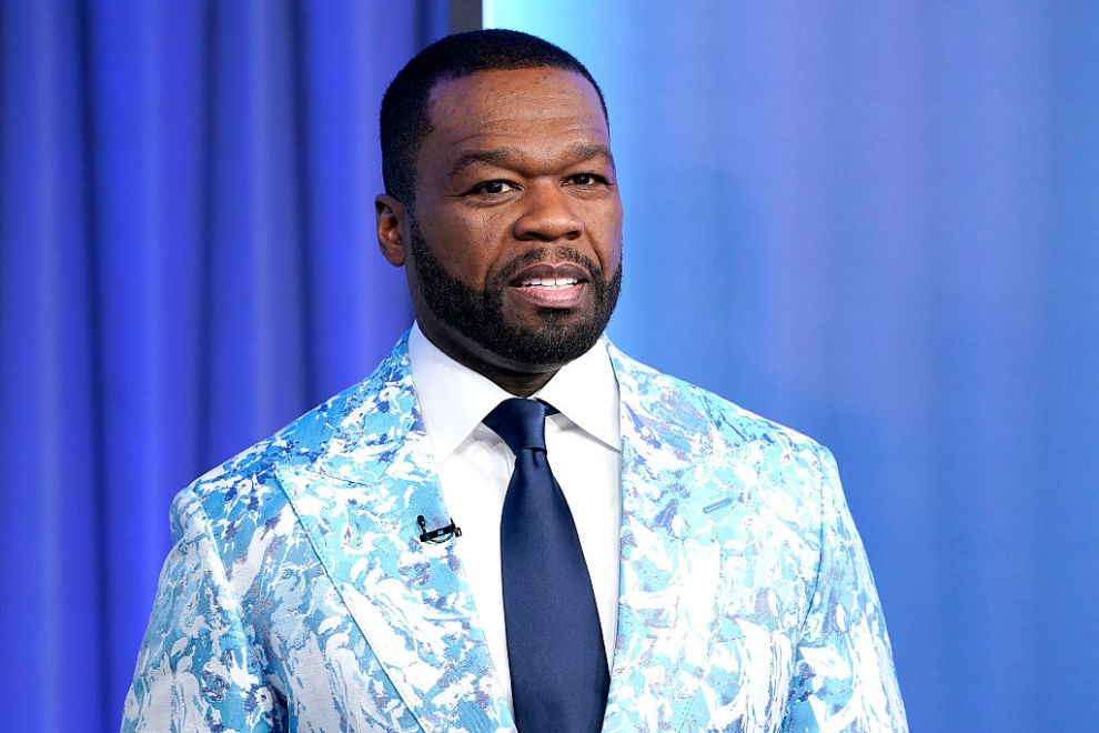 NEW YORK, NEW YORK - SEPTEMBER 30: Curtis "50 Cent" Jackson visits "Fox & Friends" to discuss his new Fox Nation show "50 Ways to Catch a Killer" at Fox News Channel Studios on September 30, 2025 in New York City.
