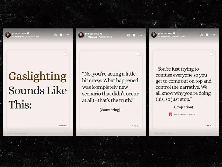 "Princess Love makes cryptic posts about being gaslit by Ray J"