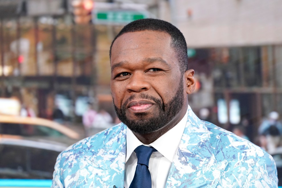 NEW YORK, NEW YORK - SEPTEMBER 30: Curtis "50 Cent" Jackson visits "Fox & Friends" to discuss his new Fox Nation show "50 Ways to Catch a Killer" at Fox News Channel Studios on September 30, 2025 in New York City.