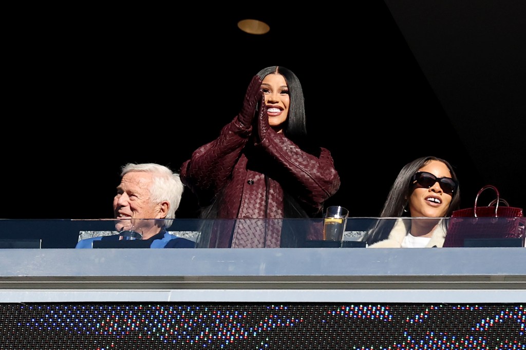 Cardi B Cheers On Stefon Diggs At Patriots Game In Full WAG Mode