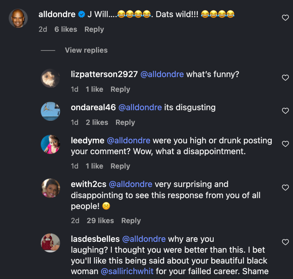 "Former 'Cosby' star and dad of Bronny James' girlfriend is under fire"