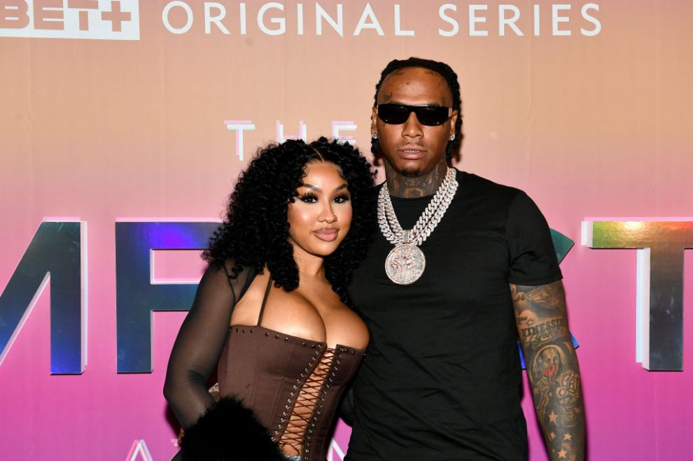 Ari Fletcher and Moneybagg Yo attend the BET+ Premiere screening for “The Impact Atlanta” Season 2 at Silverspot Cinema at The Battery Atlanta on October 05, 2023 in Atlanta, Georgia