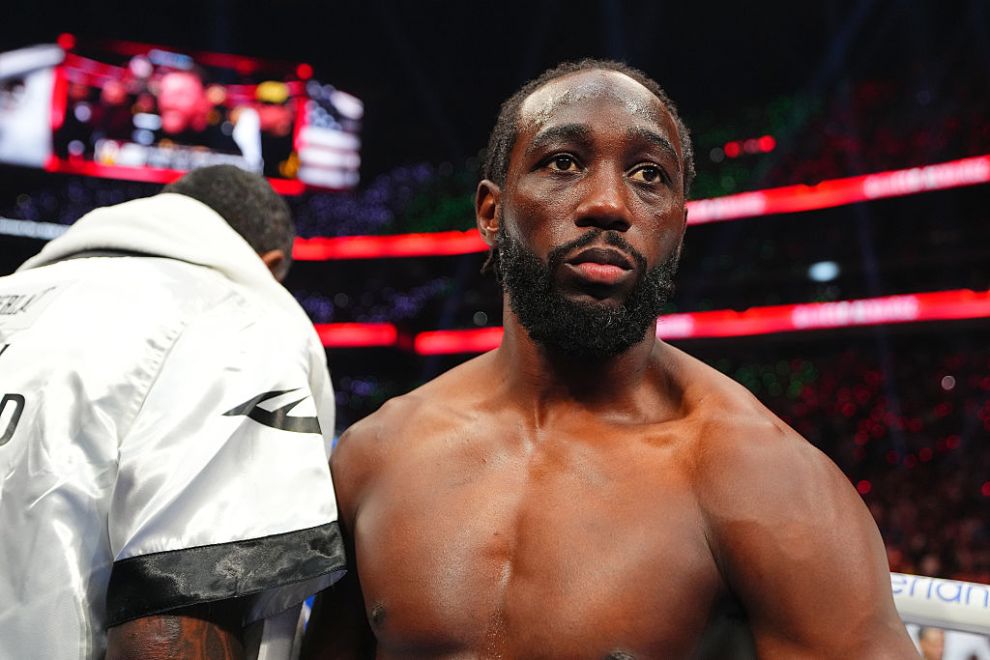 Terence Crawford stands in the ring prior to the Undisputed & Ring Magazine Super Middleweight Championship against Canelo Alvarez (not pictured) at Allegiant Stadium on September 13, 2025 in Las Vegas, Nevada.