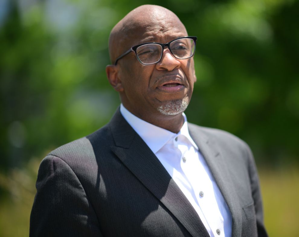 Donnie McClurkin attends Black Music & Entertainment Walk of Fame Induction Ceremony on the Black Music & Entertainment Walk Of Fame Highway on July 15, 2022 in Atlanta, Georgia.