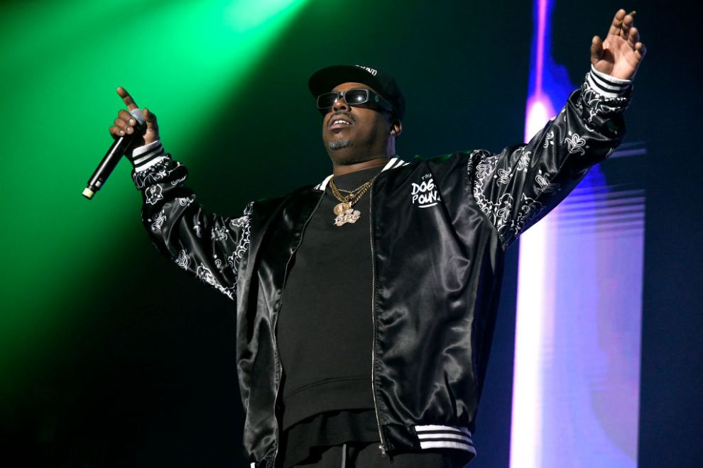 STOCKTON, CALIFORNIA - SEPTEMBER 30: Daz Dillinger of Tha Dogg Pound performs during "Today Was a Good Day!" at Stockton Arena on September 30, 2023 in Stockton, California.