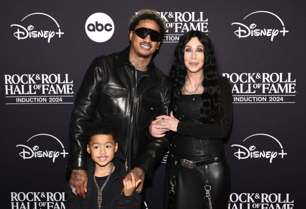 Slash Electric Alexander Edwards, Alexander “AE” Edwards and Cher attend the 2024 Rock & Roll Hall Of Fame Induction Ceremony streaming on Disney+ at Rocket Mortgage Fieldhouse on October 19, 2024 in Cleveland, Ohio.