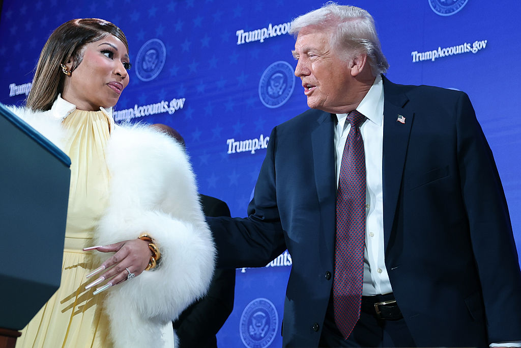 Nicki Minaj Gifted With  Autographed Bible From Trump