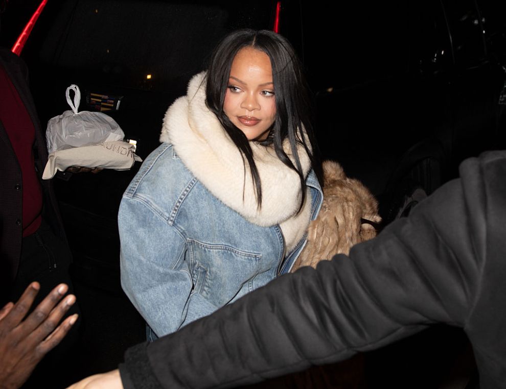 Rihanna is seen on January 18, 2026 in New York City.