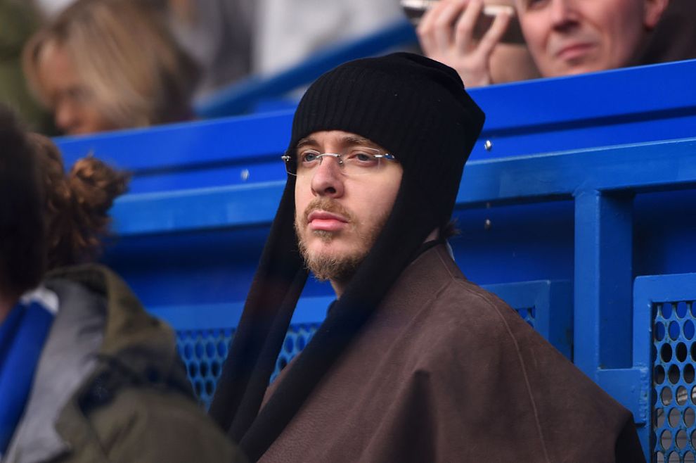 Musician Jack Harlow looks on during the Premier League match between Chelsea and Burnley at Stamford Bridge on February 21, 2026 in London, England.